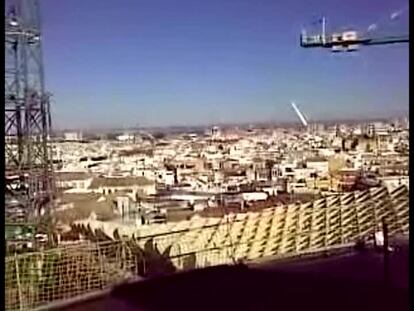 Vista desde las 'setas' de Sevilla