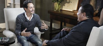 El cantante y actor Marc Anthony, durante la primera entrevista tras su separación de Jennifer Lopez