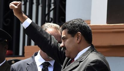 Nicolás Maduro este martes en Caracas.