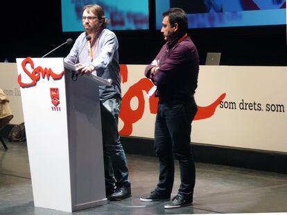 Camil Ros y Mat&iacute;as Carnero durante la presentaci&oacute;n de su candidatura.