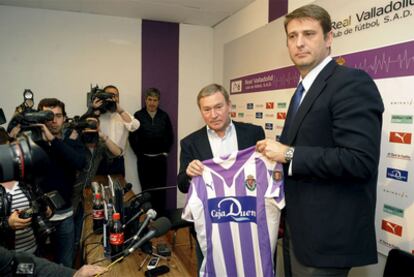 Clemente, durante su presentación como técnico del Valladolid