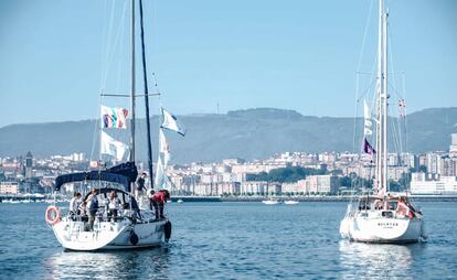 Etapa entre Bermeo y Getxo, en Bizkaia, durante la edición de 2021 del Camino a Vela.