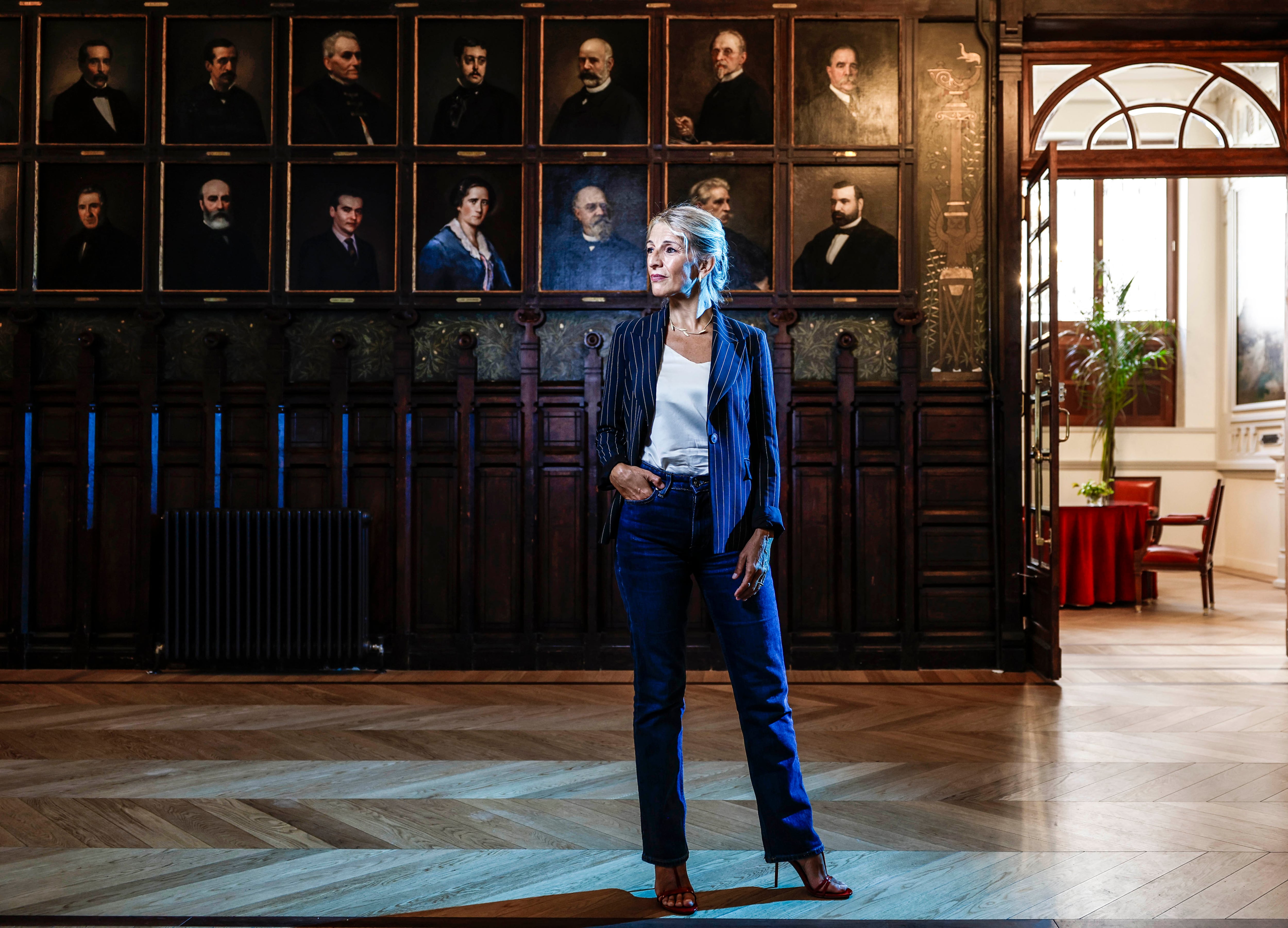 Yolanda Díaz en el Ateneo, de Madrid.