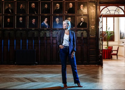 Yolanda Díaz en el Ateneo, de Madrid.