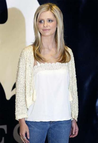 Sarah Michelle Gellar, ayer en Sitges.