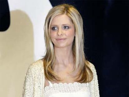 Sarah Michelle Gellar, ayer en Sitges.