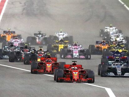 La carrera del GP de Bahréin de F1 en el circuito de Sakhir