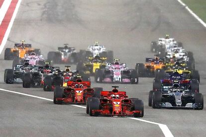 La carrera del GP de Bahréin de F1 en el circuito de Sakhir