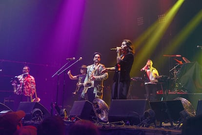 Ana Tijoux, durante su concierto en el festival Otoño Fauna, en mayo de este año, en Santiago de Chile.