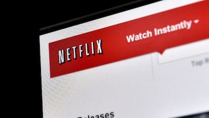 Vista de una pantalla de ordenador donde se ve el sitio web de Netflix en Nueva York (EEUU).