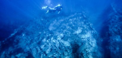 Unas 9.000 piezas envejecen aceleradamente en el Mediterráneo gracias a un proceso patentado por la empresa. 