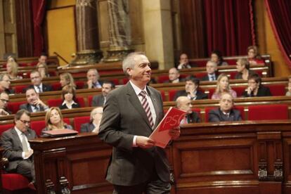 Pere Navarro, ayer en el Parlament.