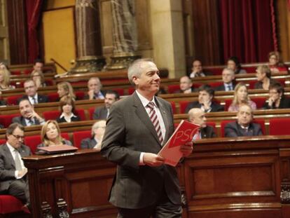 Pere Navarro, ayer en el Parlament.