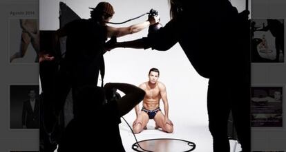 Foto del 'making off' de la campaña.