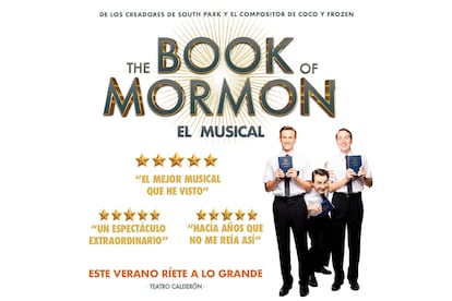 Cartel oficial de la comedia musical 'The Book of Mormon'