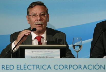 El presidente de Red Eléctrica de España, José Folgado