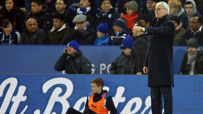 Ranieri en un momento del partido.