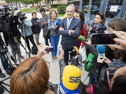 El fiscal Jefe de la Audiencia Provincial de Castellón, Jose Luis Cuesta, en una de sus comparecencias públicas.