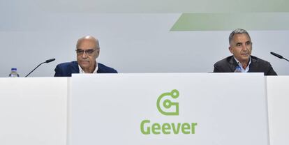 El presidente de Geever, Salvador Alemany, junto al CEO Pere Roca.