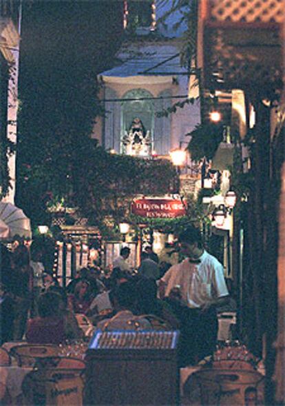 Un aspecto de una calle de Marbella.