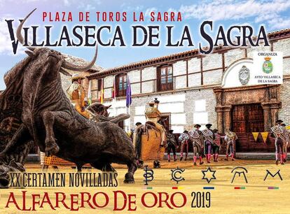 Cartel de la feria de novilladas de Villaseca de la Sagra.