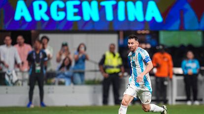 Lionel Messi, durante el debut de Argentina contra Canadá, el pasado 20 de junio.