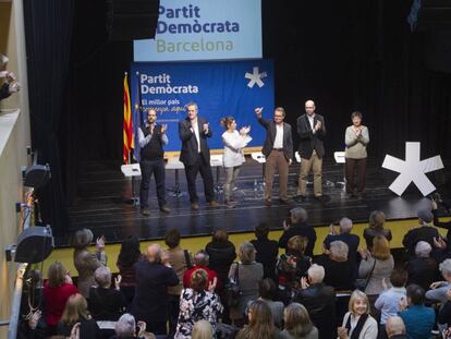 L'expresident Artur Mas, durant l'acte del PDECat a Barcelona.