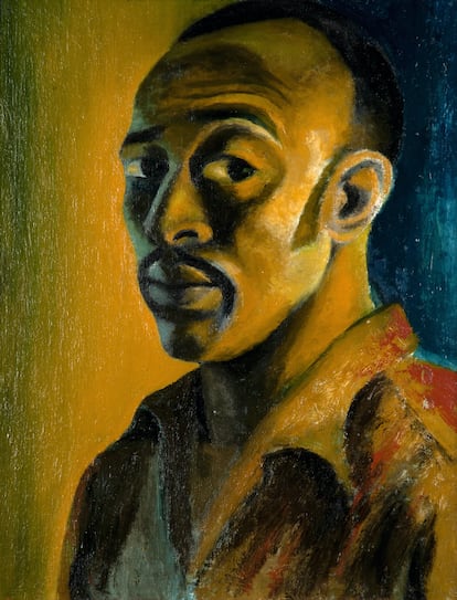 'Autorretrato' (1947), del artista sudafricano Gerard Sekoto, uno de los nombres celebrados ahora por el Centro Pompidou de París.