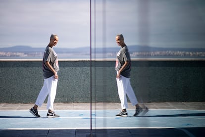 La cantante Mariza fotografiada en Lisboa, este miércoles. 