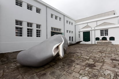 El museo en la fábrica de ballenas en Santa Cruz das Flores.