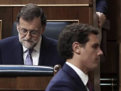 Mariano Rajoy y Albert Rivera, en una imagen de archivo.