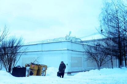 Exterior del SIZO número 1 en Minsk, la única cárcel en albergar un corredor de la muerte en Bielorrusia.