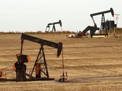 Pozos petroleros en Texas, en Estados Unidos