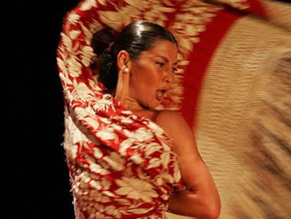 Sara Baras, durante su actuación en el Festival Flamenco Tokio.