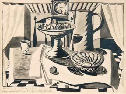 'Bodegón', obra del pintor Rafael Zabaleta desaparecida.