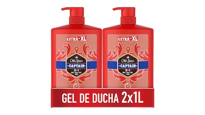 Gel de ducha x2 sobre fondo blanco