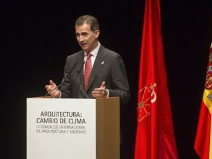 Felipe VI retoma su presencia en Navarra en el Congreso Internacional de Arquitectura