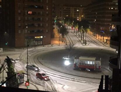 La plaça del Tramvia de Mataró.