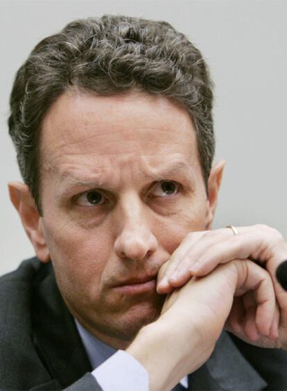 Timothy Geithner, secretario del Tesoro estadounidense, en una comparecencia reciente.