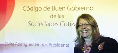 La presidenta de la CNMV, Elvira Rodr&iacute;guez.