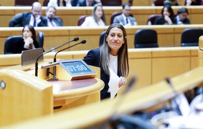 Mírian Nogueras, de Junts, el pasado 10 de enero, en el Senado.