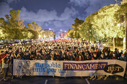 "Un pueblo unido por una financiación justa" era el lema que encabezaba la manifestación celebrada el pasado mes de noviembre en Valencia.