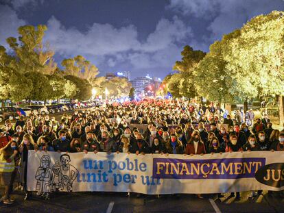 "Un pueblo unido por una financiación justa" era el lema que encabezaba la manifestación celebrada el pasado mes de noviembre en Valencia.