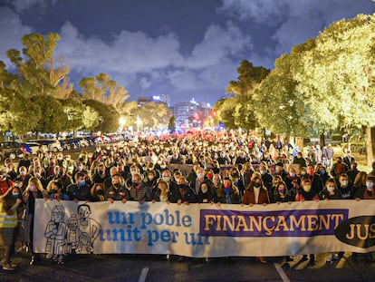 "Un pueblo unido por una financiación justa" era el lema que encabezaba la manifestación celebrada hace dos años en Valencia.