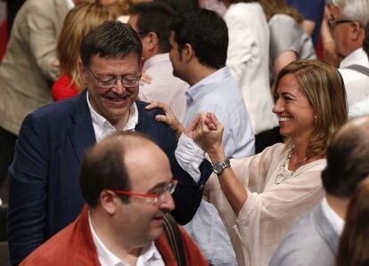 Miquel Iceta, durante el acto celebrado en el teatro Circo Price de Madrid.