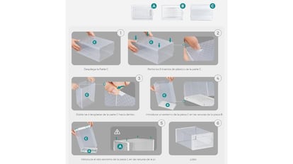 cajas para zapatos apilables más vendidas de amazon