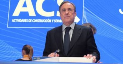 El presidente de ACS, Florentino Pérez.