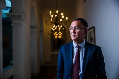 Fernando Rodríguez Rey, en la sede de la Fiscalía General del Estado, en Madrid, esta semana.