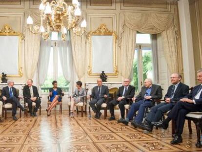 Los premiados mantuvieron el martes un di&aacute;logo interdisciplinario en el Palacio del Marqu&eacute;s de Salamanca de Madrid, sede de la Fundaci&oacute;n BBVA.