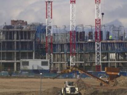 Edificios en obras.